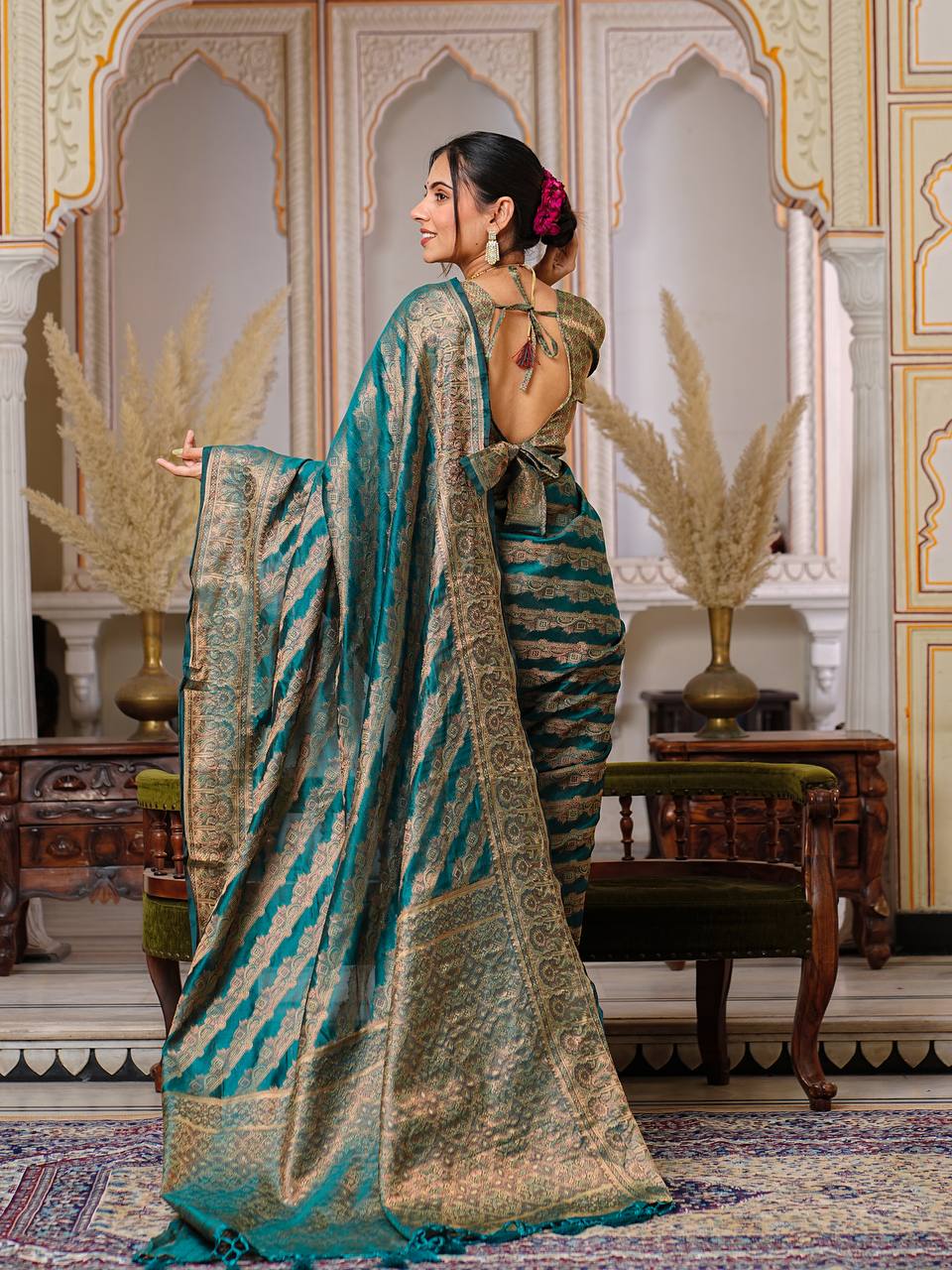Wedding Season Special Organza Saree Collection.