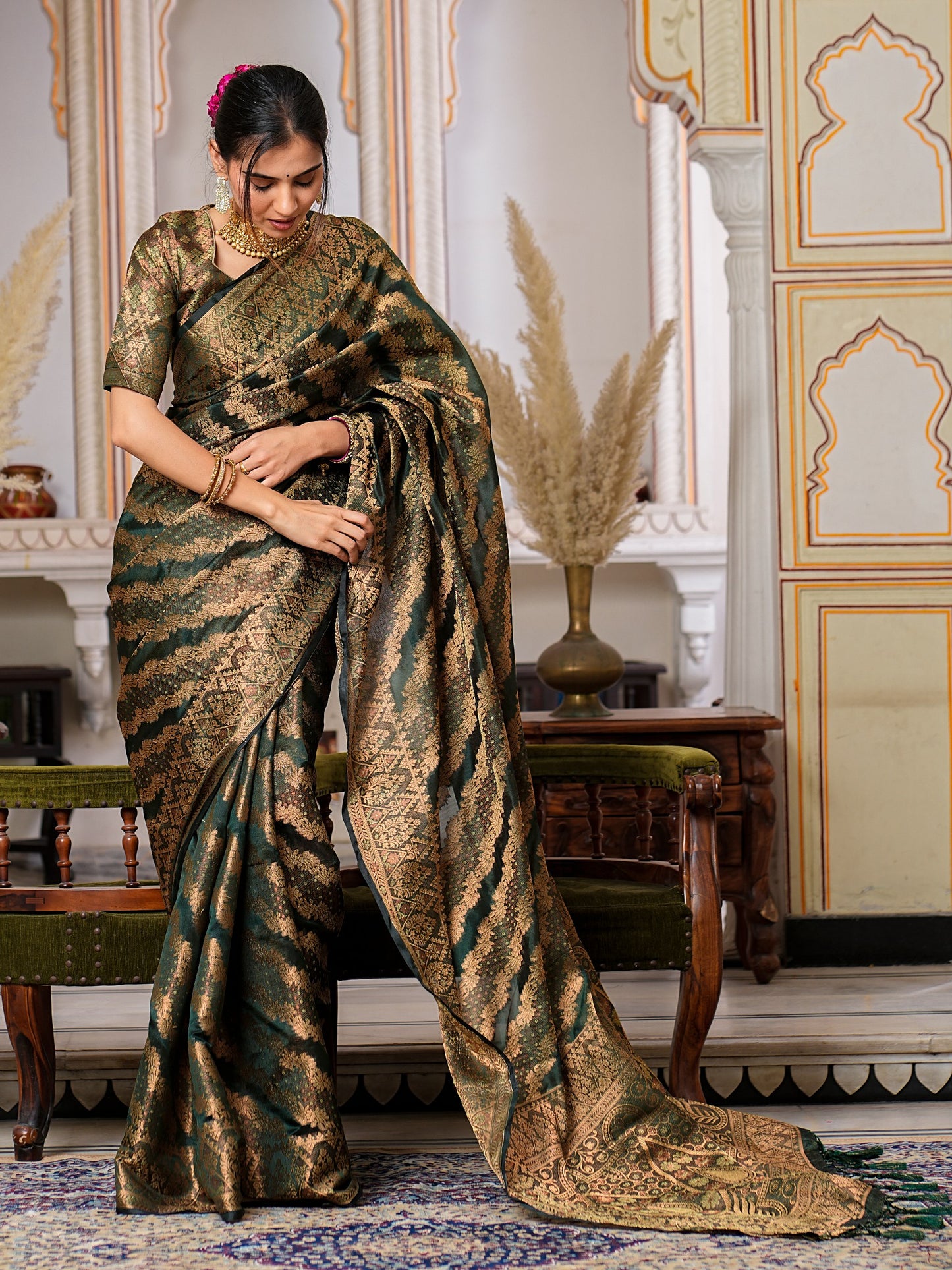 Best Premium Pure Organza Saree Collection.