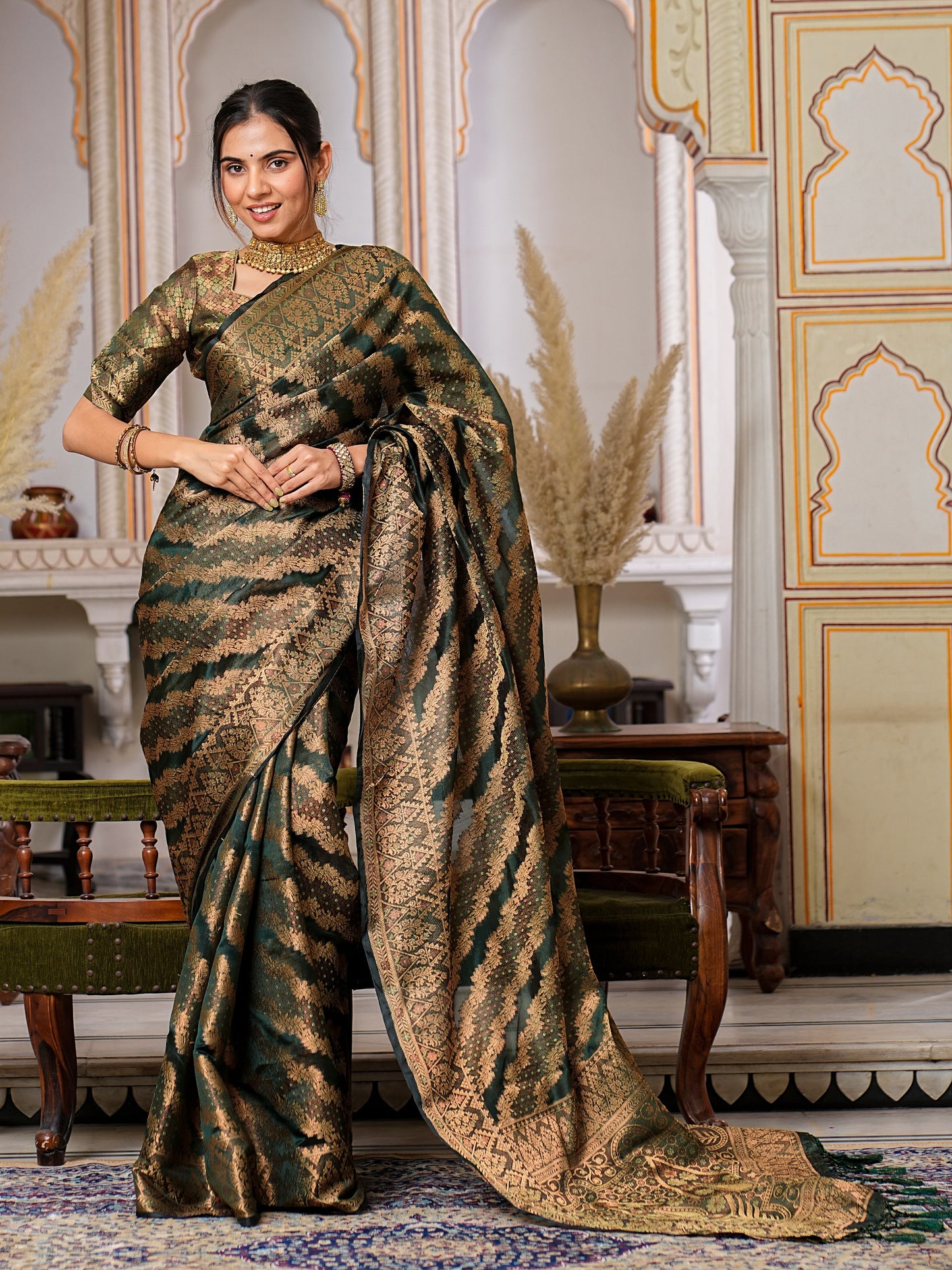 Best Premium Pure Organza Saree Collection.