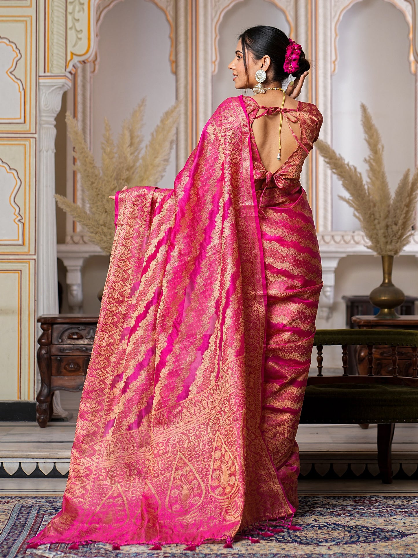 Traditional Look Pure Organza Saree Collection.