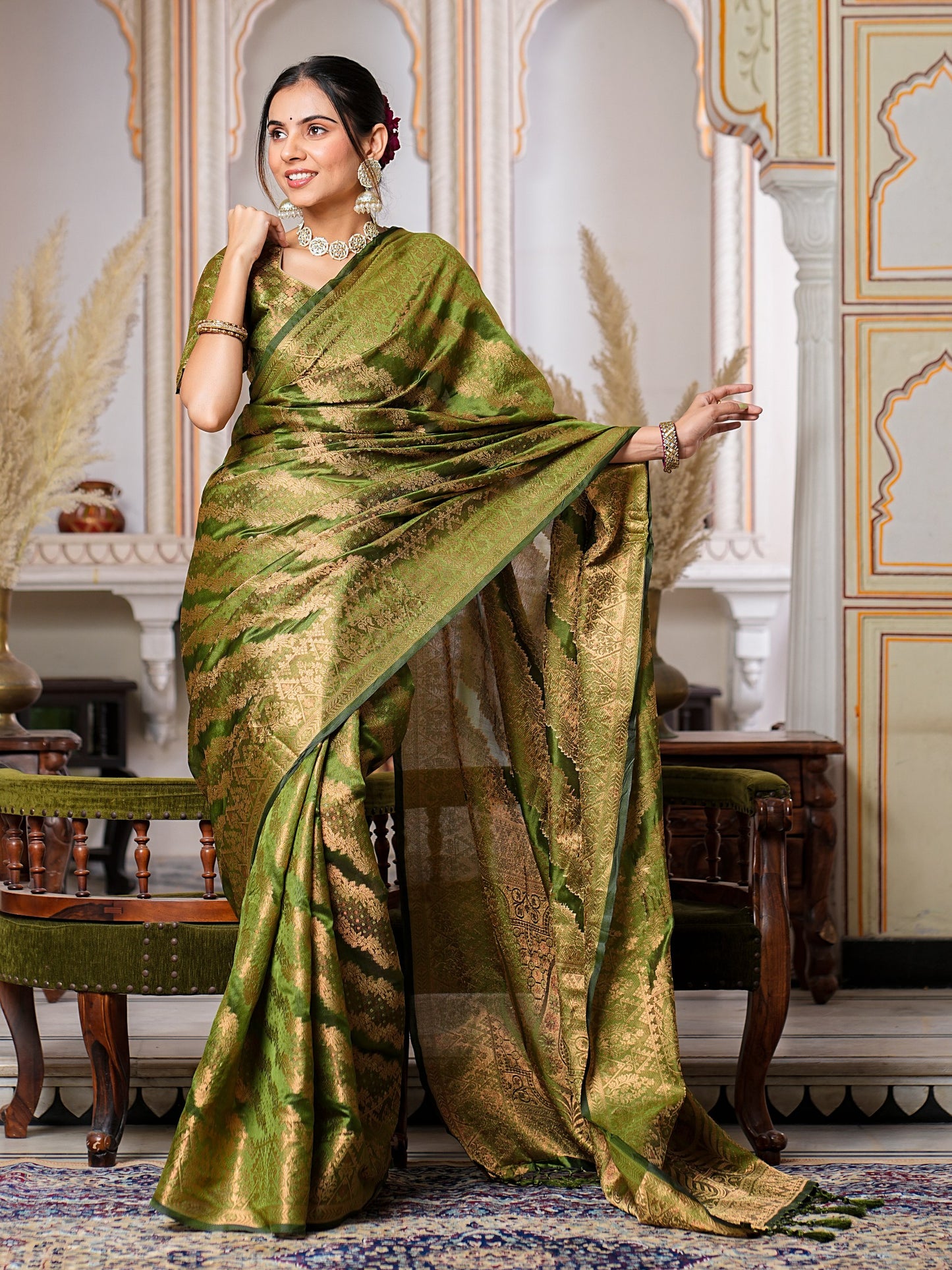 Mostly Wedding Function Special Trendy Pure Organza Saree Collection.
