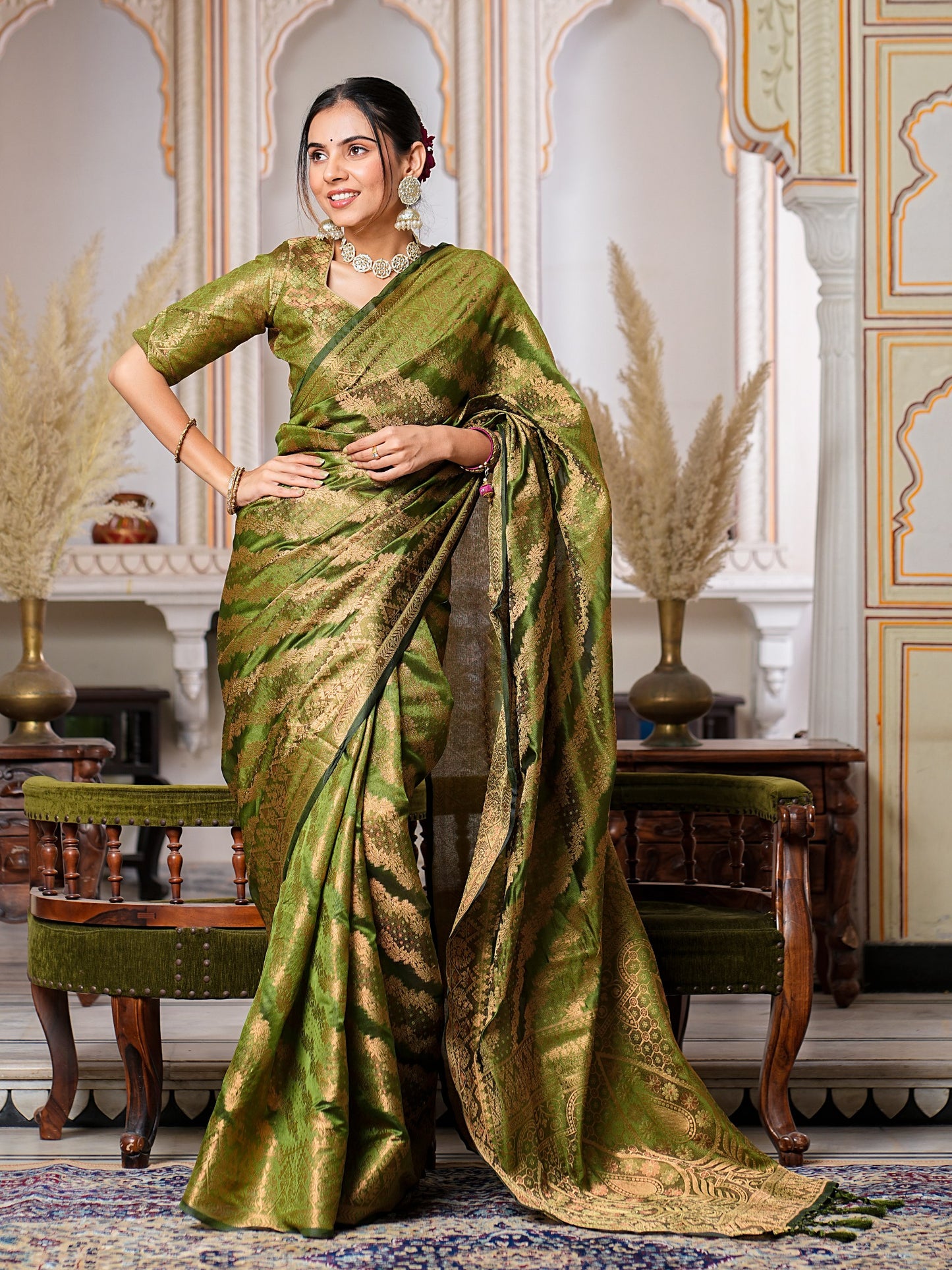 Mostly Wedding Function Special Trendy Pure Organza Saree Collection.