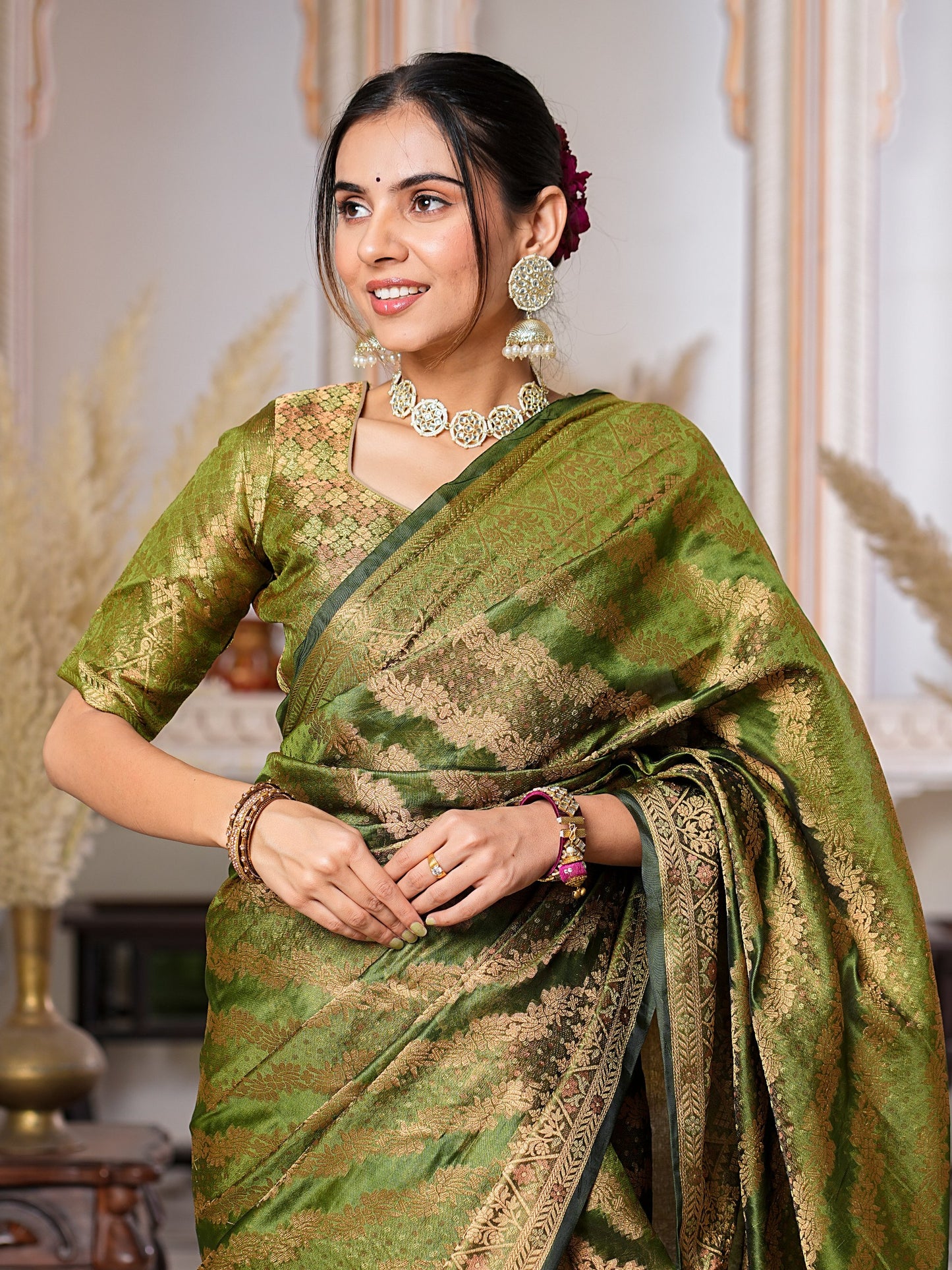Mostly Wedding Function Special Trendy Pure Organza Saree Collection.
