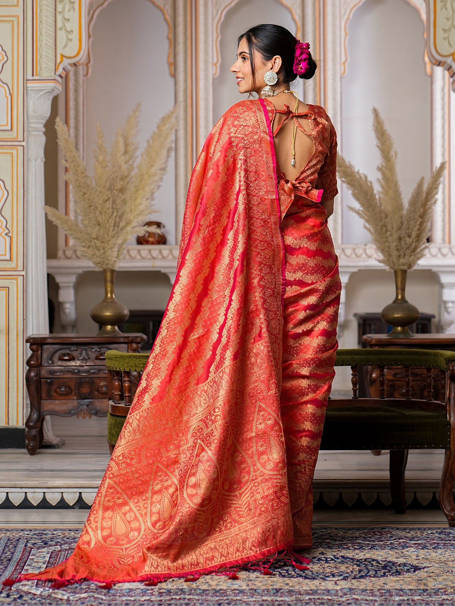 Wedding Function Special Pure Organza Saree Collection.