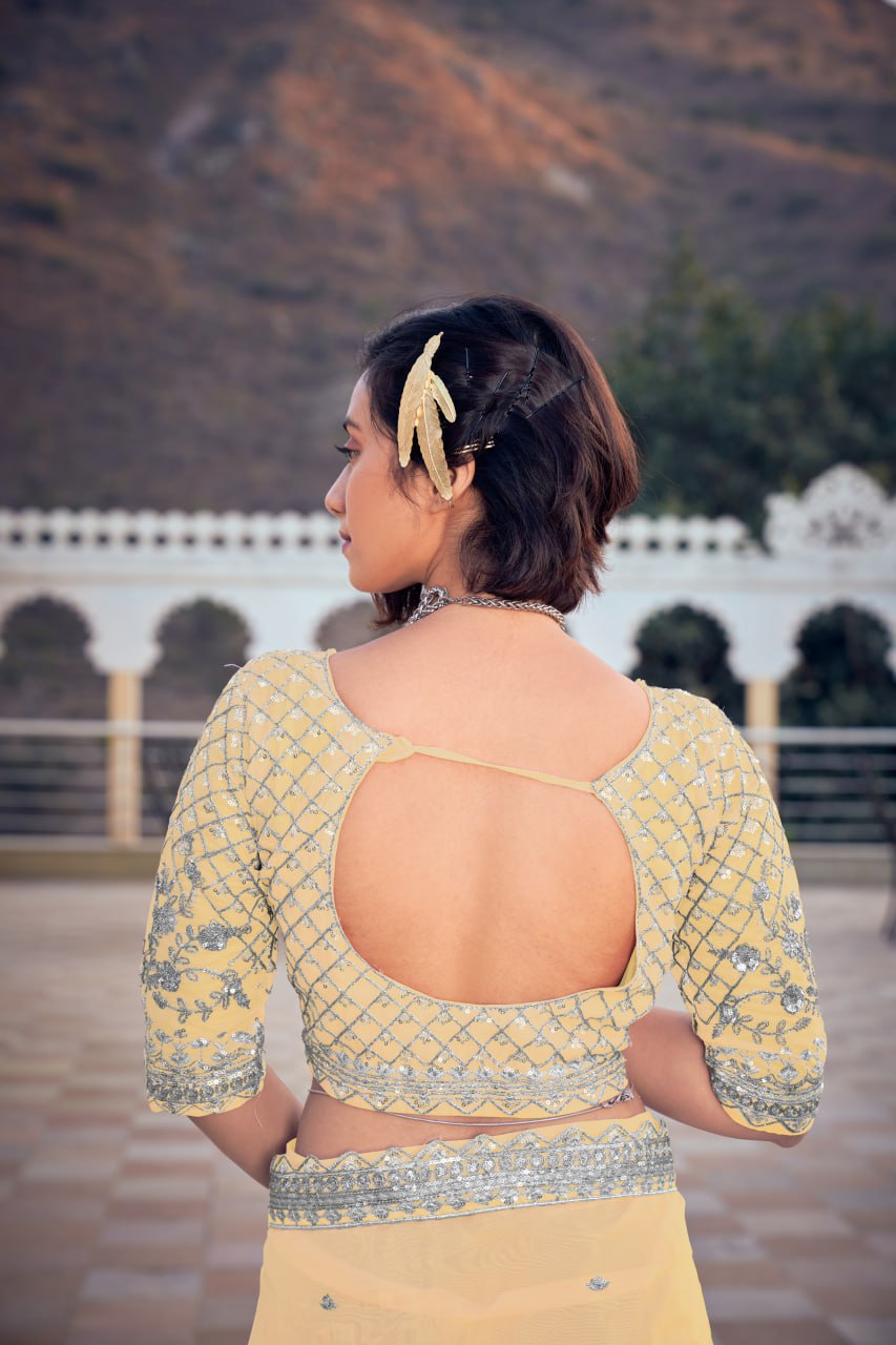 Weddings Wear Special Pure Organza Silk Sarees.