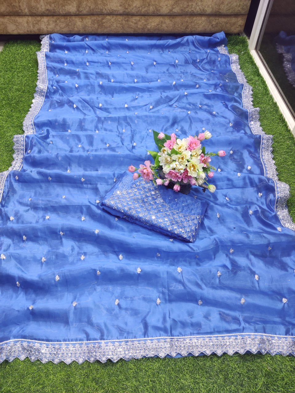 Latest Pure Bright Organza Silk Saree Collection.