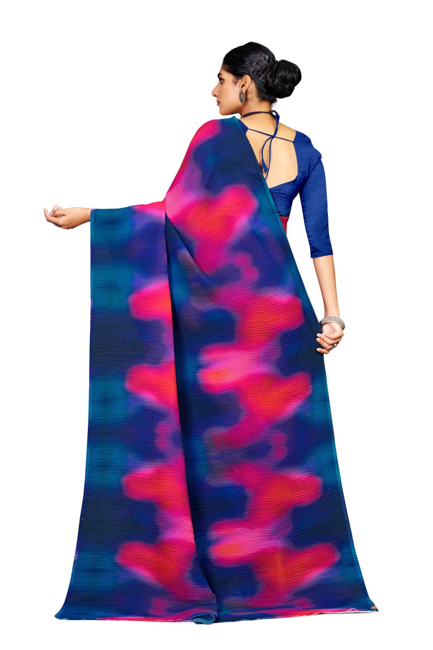 Gorgeous Party Wear Premium Crush Georgette Saree Collections.
