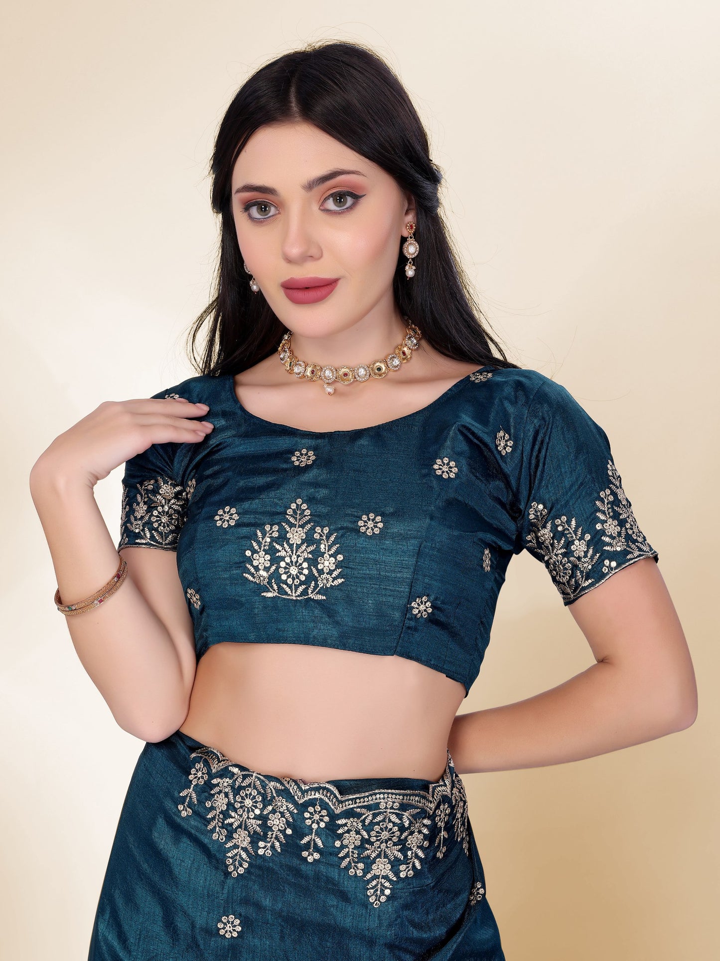 Party Wear Special New Trendy Chinon Silk Saree Collection.