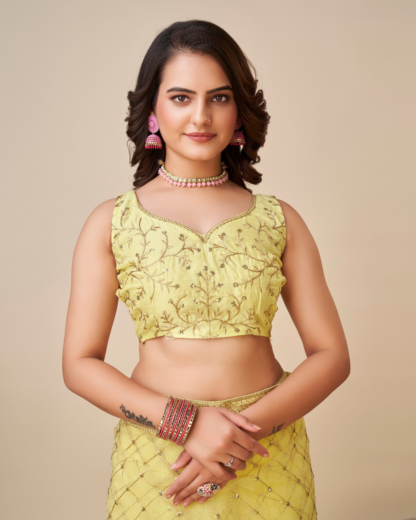 Premium Soft Butterfly Net Designer Saree.