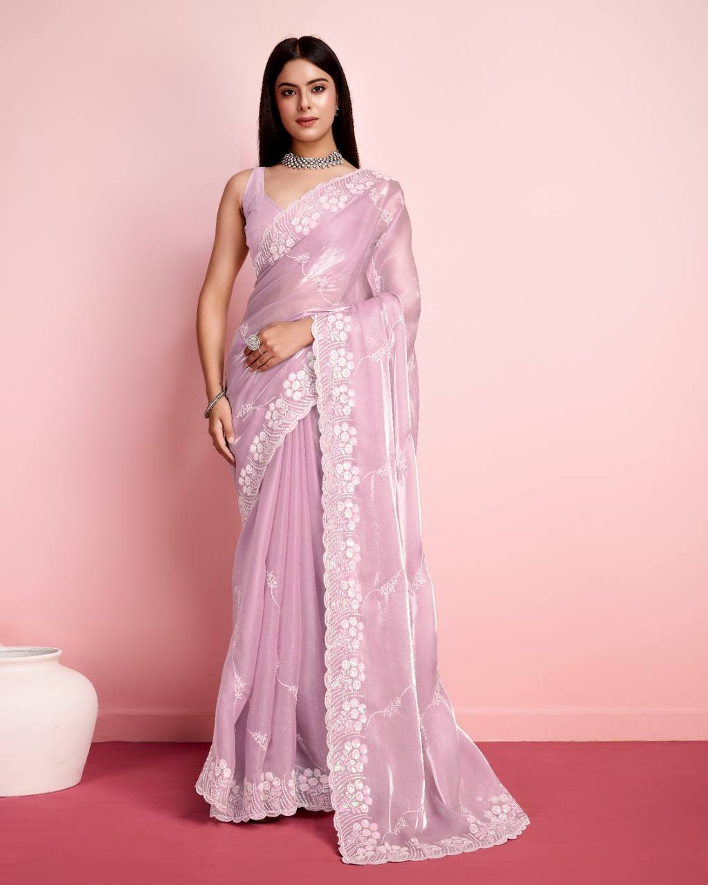 Latest Premium Soft Zimmy Chu Silk Saree.