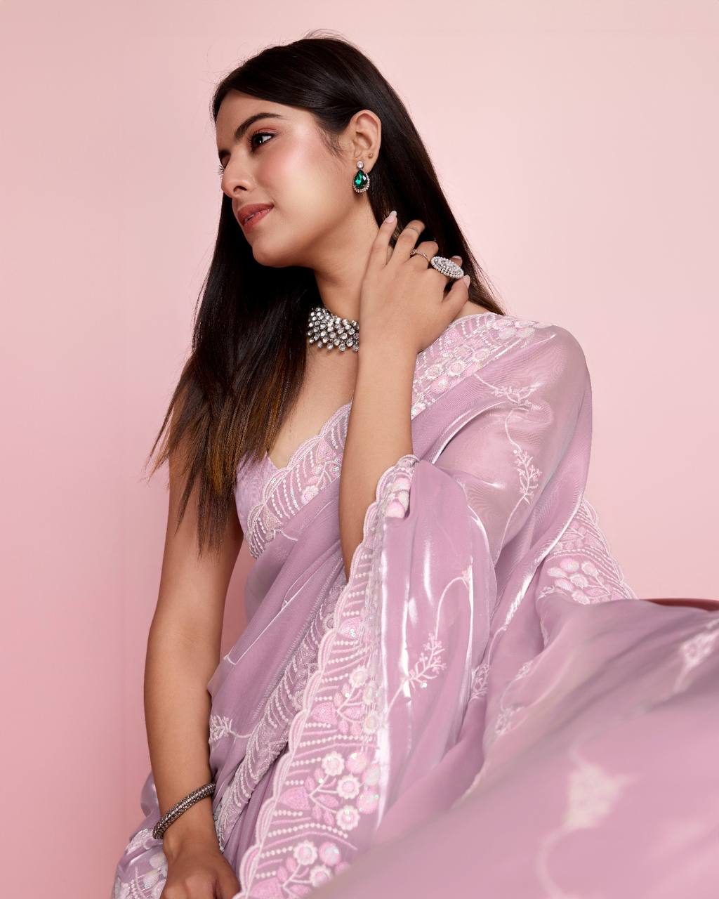Latest Premium Soft Zimmy Chu Silk Saree.