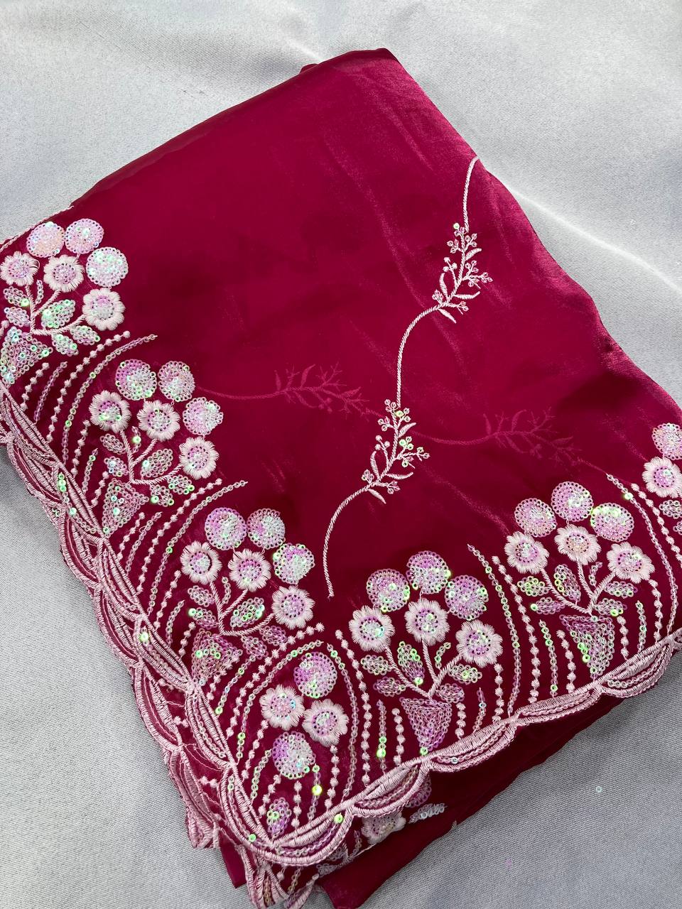 Wedding Seasons Premium Soft Zimmy Chu Silk Saree.