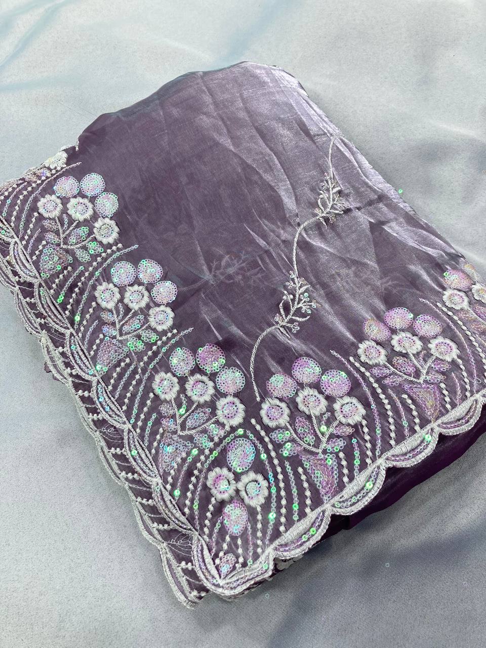 Latest Wedding Seasons Premium Soft Zimmy Chu Silk Saree.