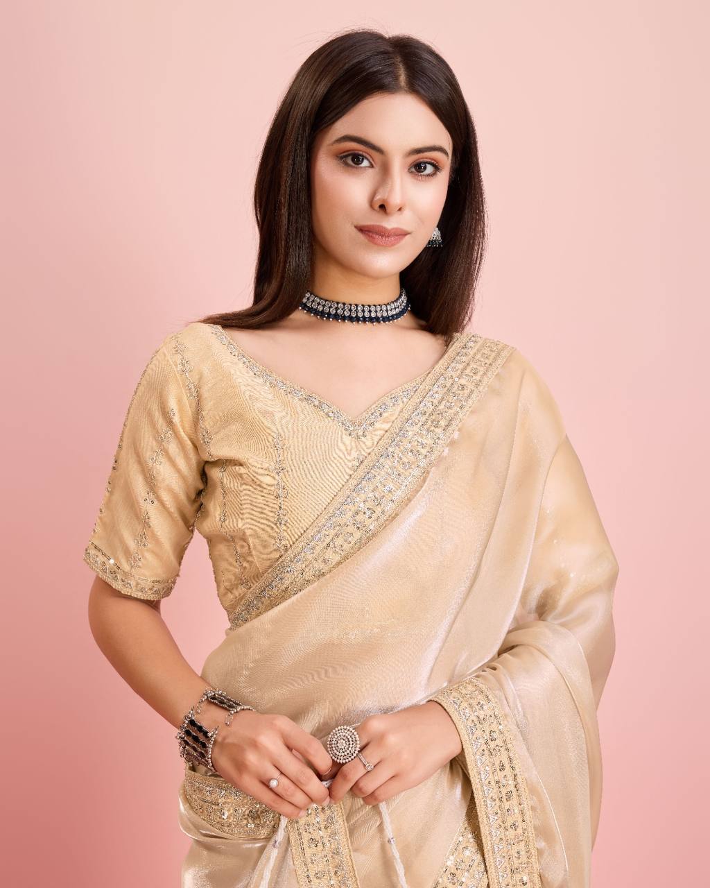 Soft Zimmy Chu Silk Occasions Wear Special Saree.