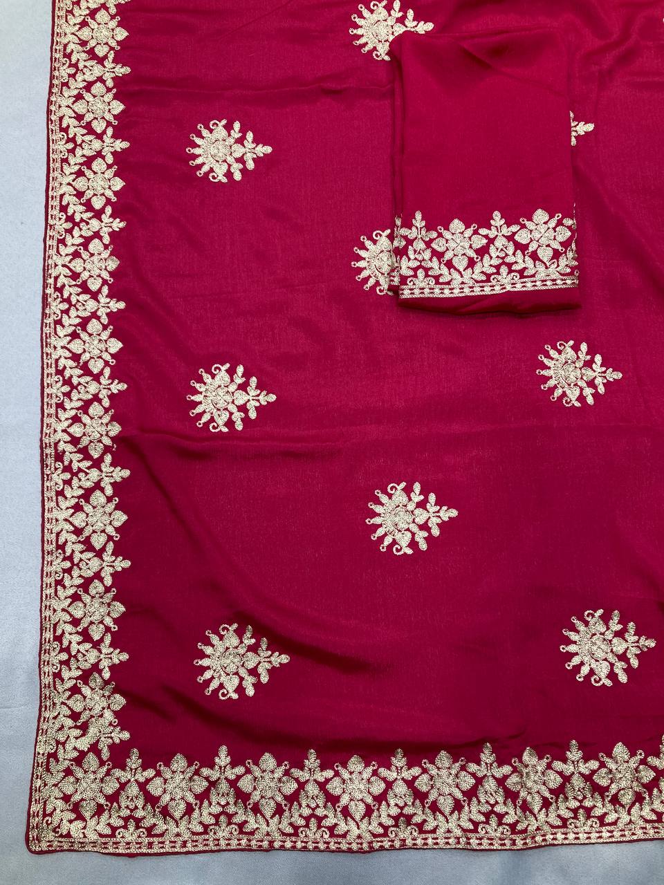 Wedding Season Special Heavy Chinon Silk Saree Collection.