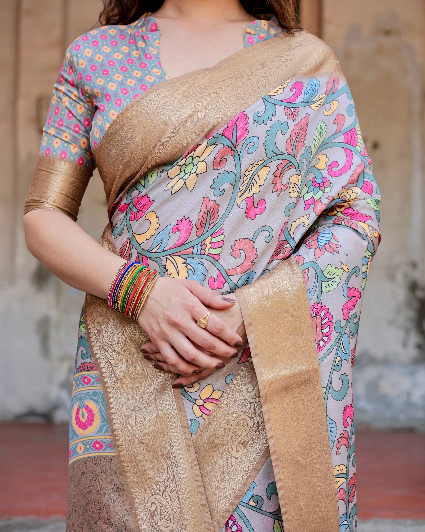 Functions Special Pure Silk Digital Printed Special Saree.