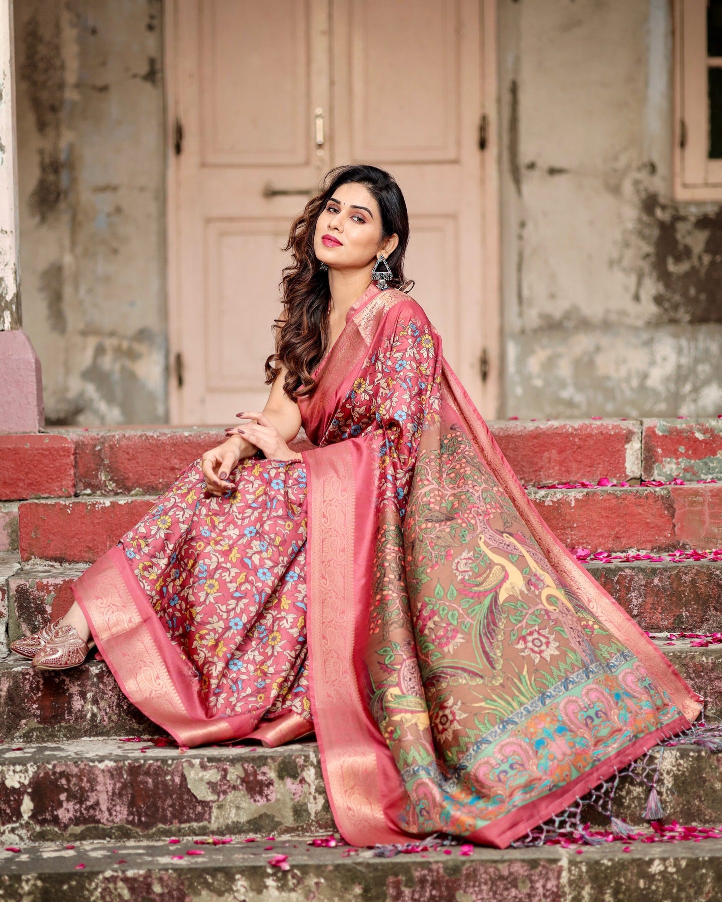 Casual Functions Special Pure Silk Digital Printed Special Saree.