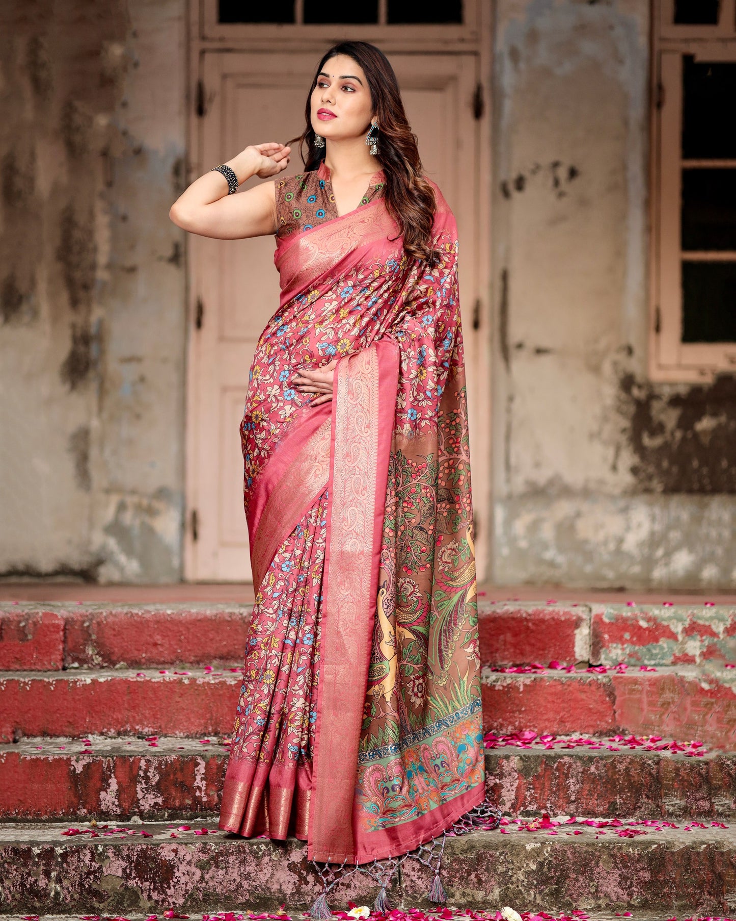 Casual Functions Special Pure Silk Digital Printed Special Saree.