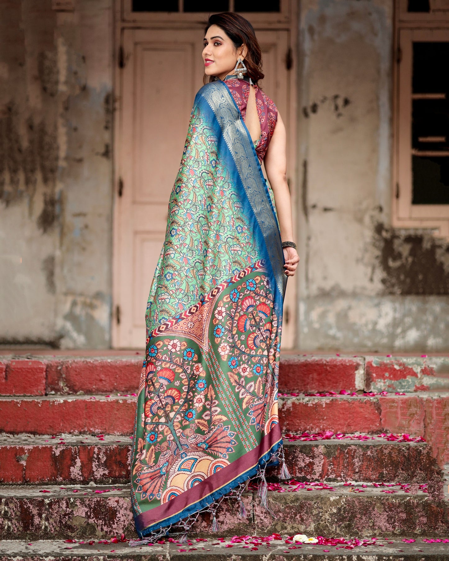 Pure Silk Digital Printed Casual Wear Special Saree.