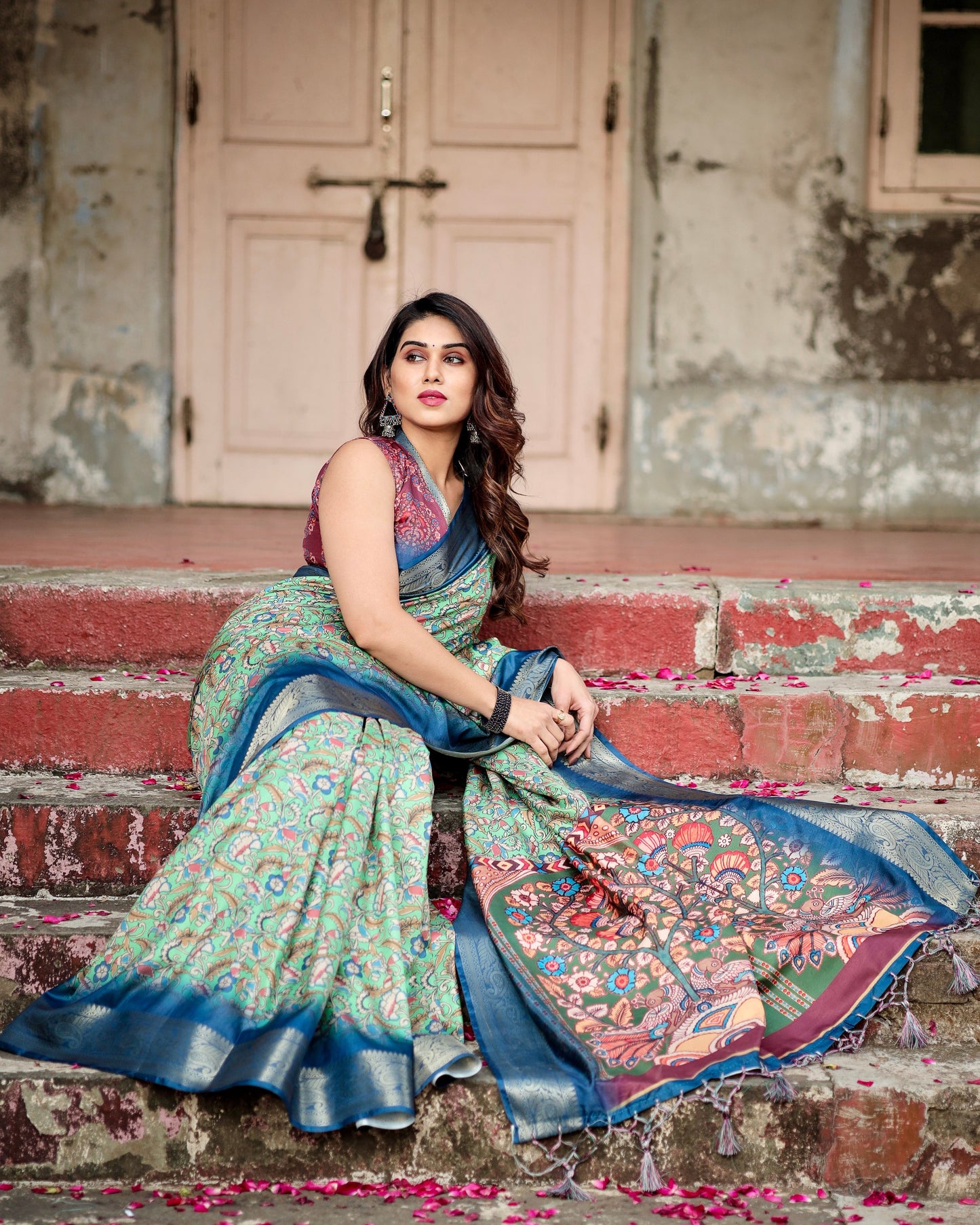 Pure Silk Digital Printed Casual Wear Special Saree.