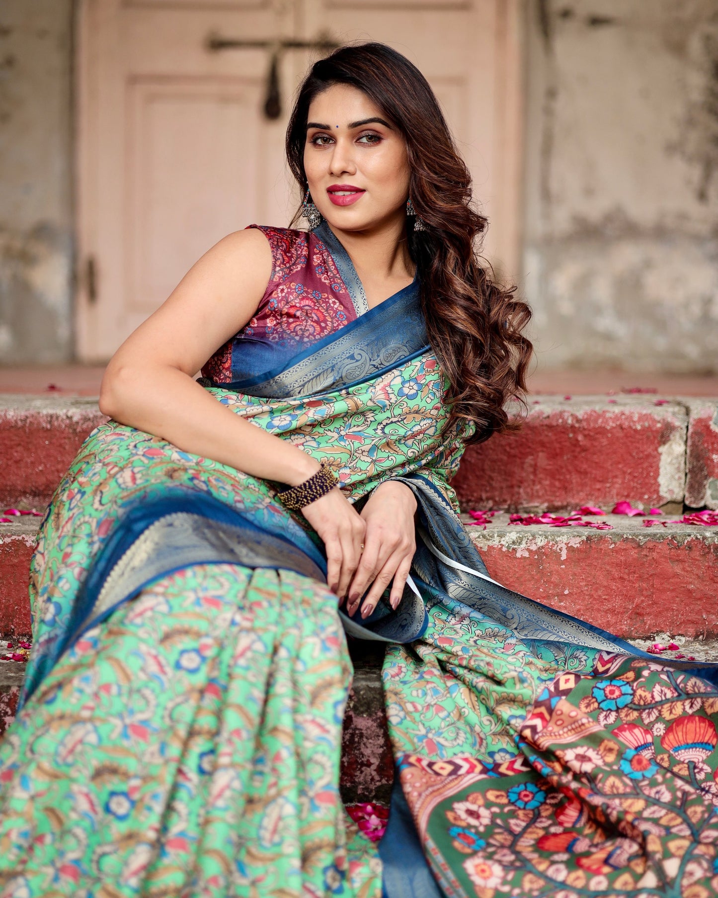 Pure Silk Digital Printed Casual Wear Special Saree.