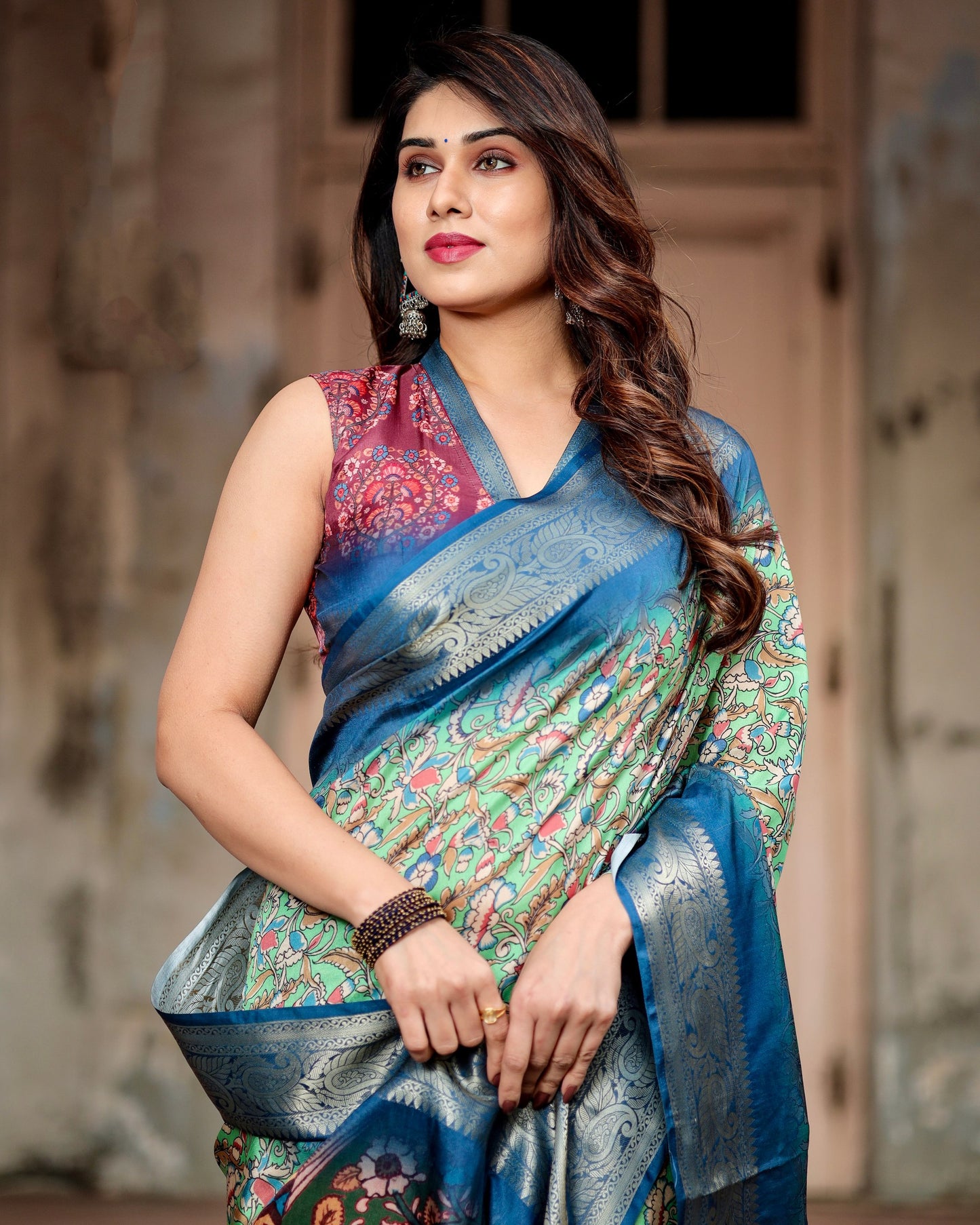 Pure Silk Digital Printed Casual Wear Special Saree.