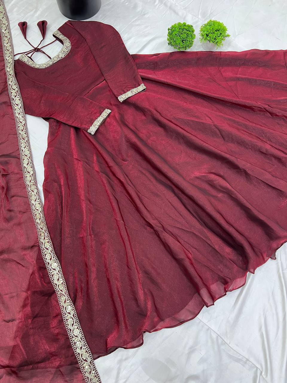 New Premium Fandy Silk Gown Collection.