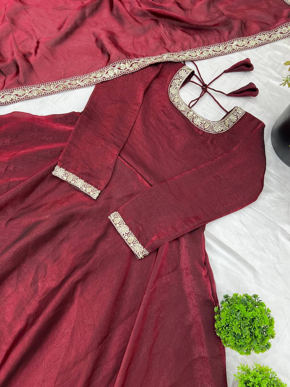 New Premium Fandy Silk Gown Collection.