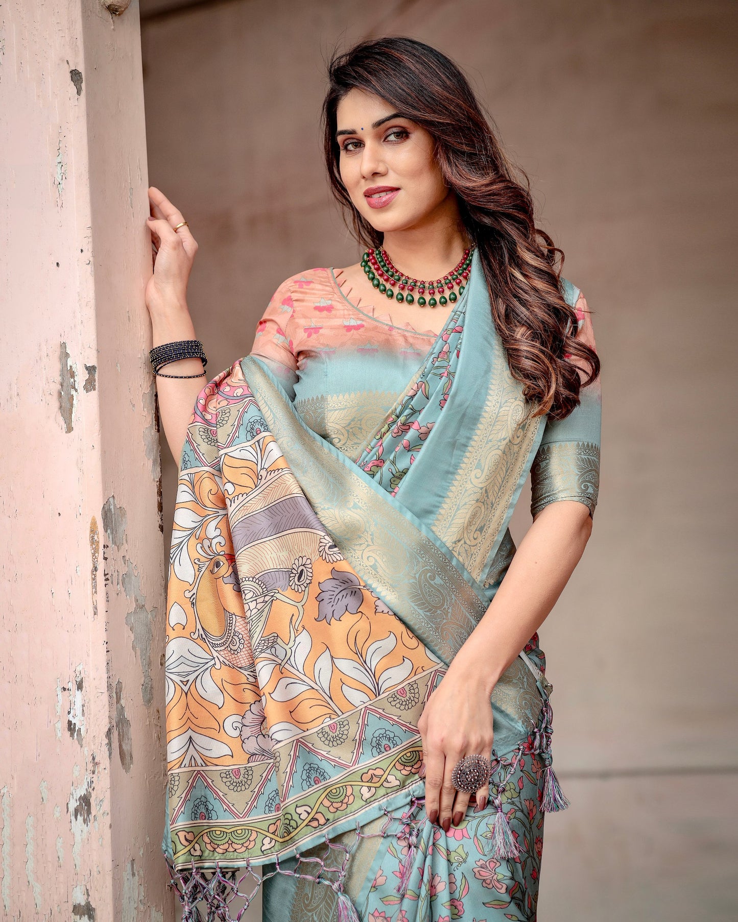 Elegant Look Gorgeous Digital Printed Pure Silk Saree Collection.
