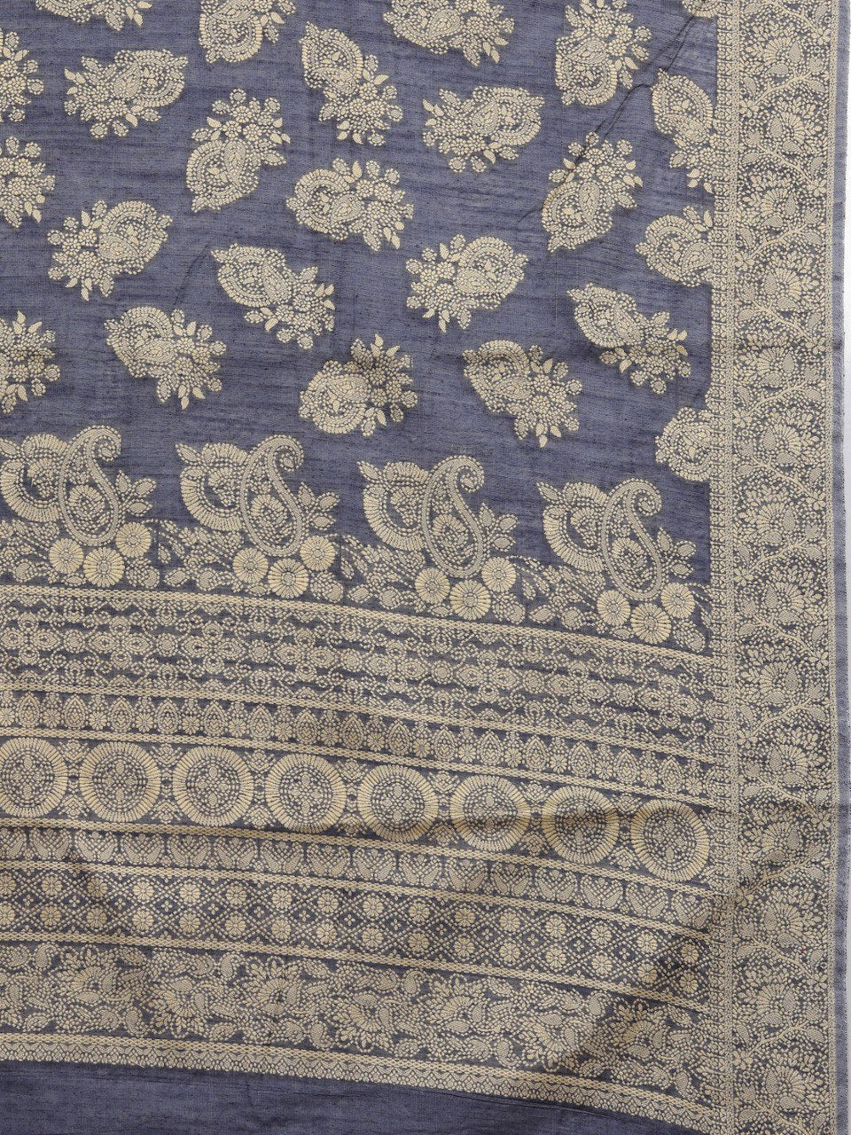 Wedding Functions Special Chikankari Linen Cotton Saree Collection.
