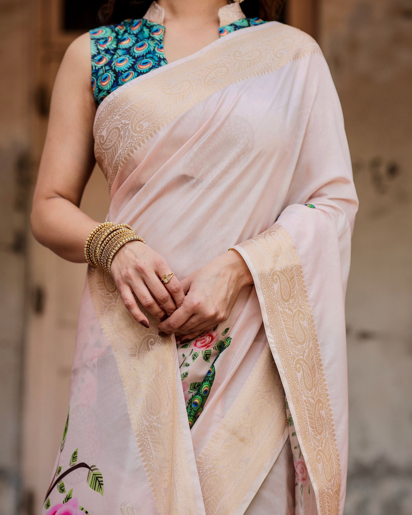Premium Pure Silk Beautiful Digital Printed Saree Collection.