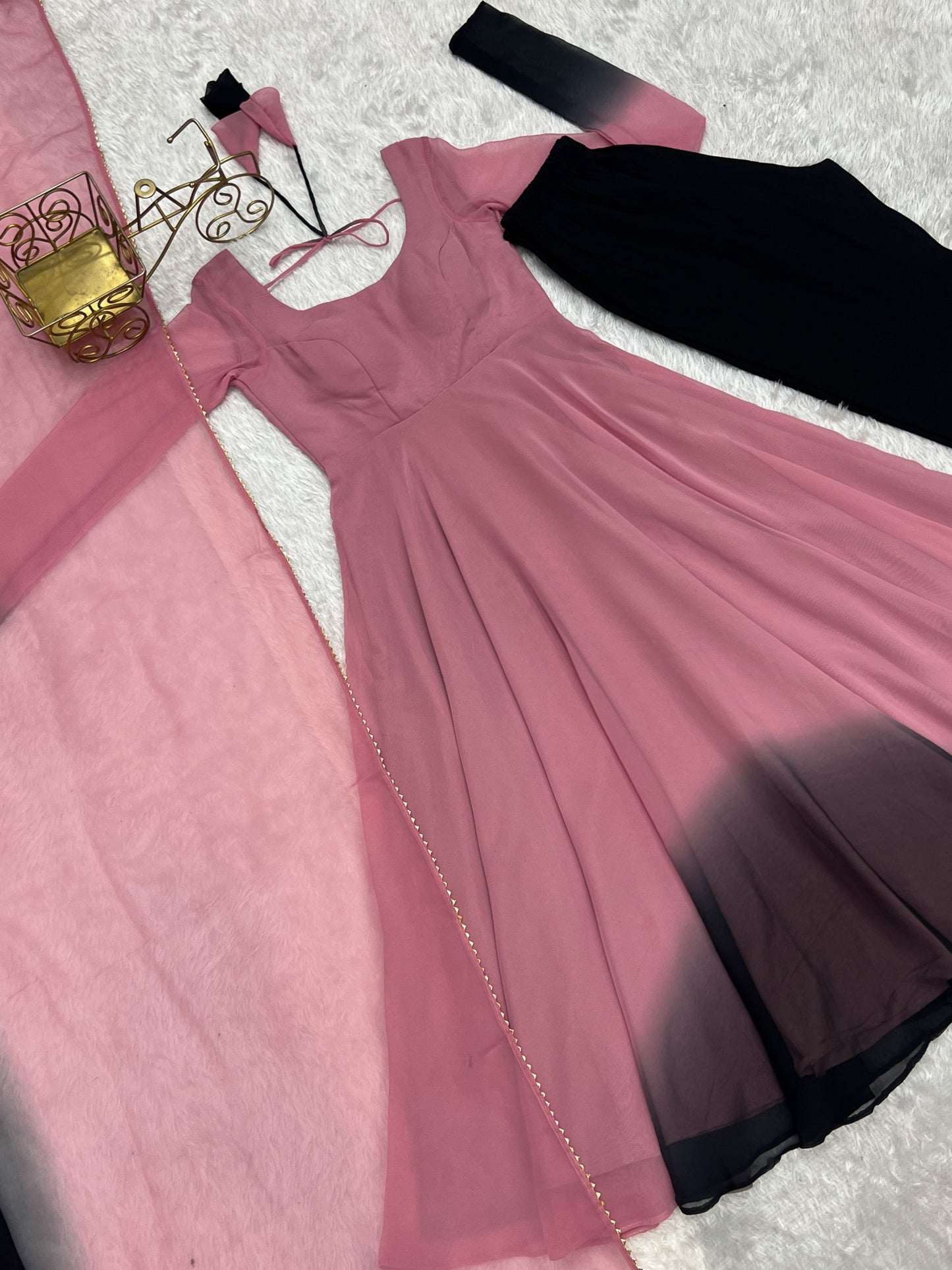 Festival Season Special New Trendy Onion Pink Outfit.