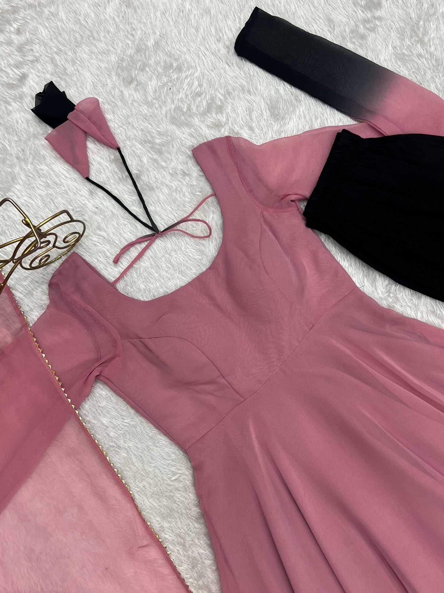 Festival Season Special New Trendy Onion Pink Outfit.