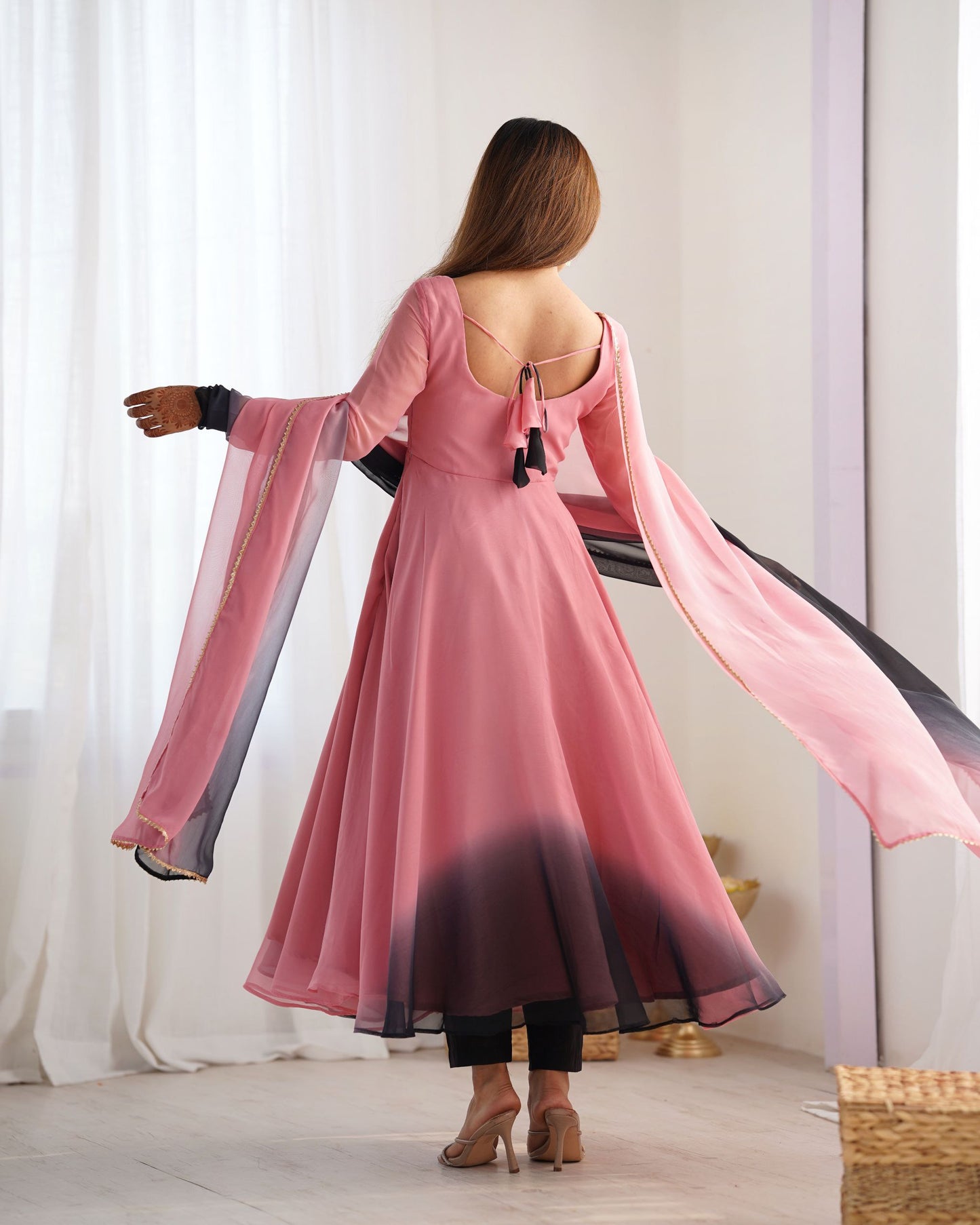 Festival Season Special New Trendy Onion Pink Outfit.