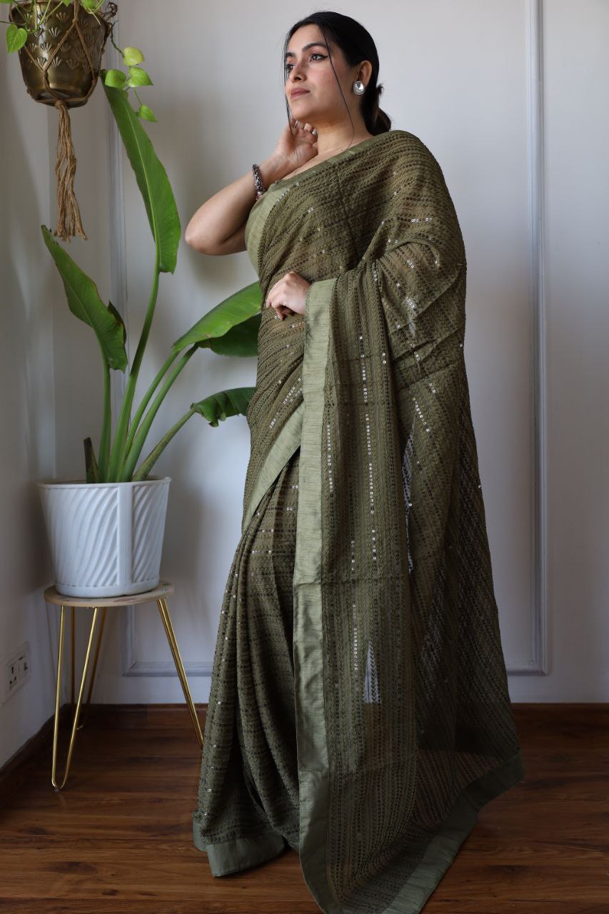 Mehndi Function Special New Designer Saree Collection.