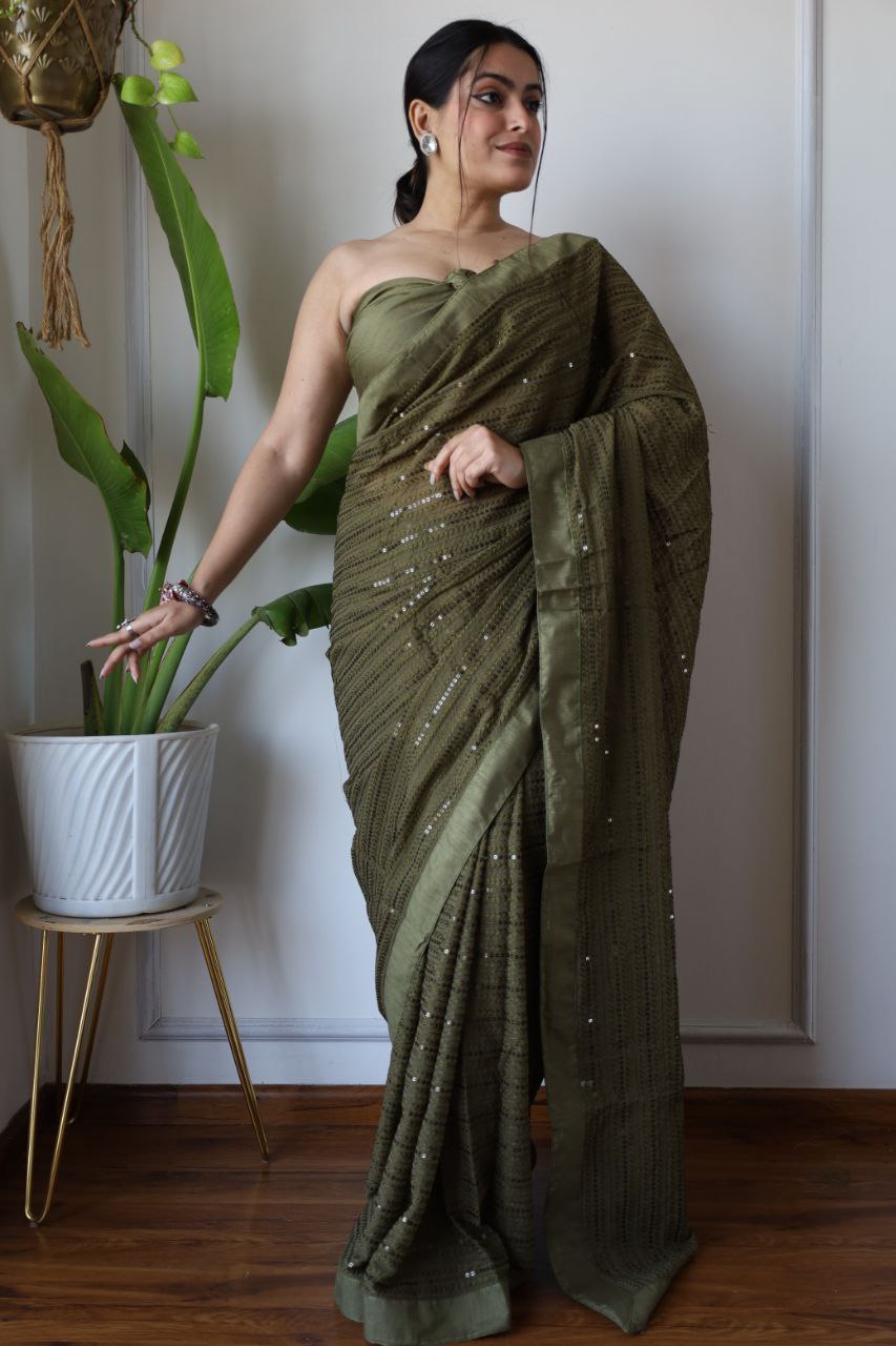 Mehndi Function Special New Designer Saree Collection.