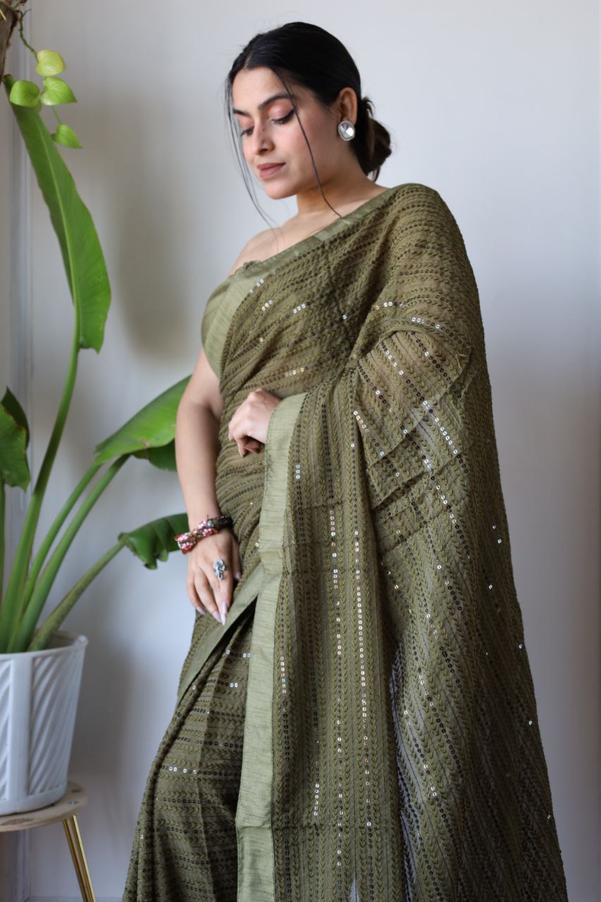 Mehndi Function Special New Designer Saree Collection.
