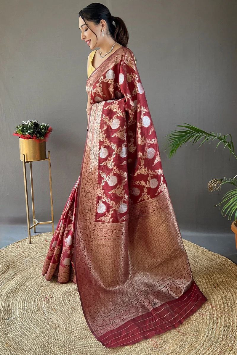 Latest New Lichi Silk Saree Collection.