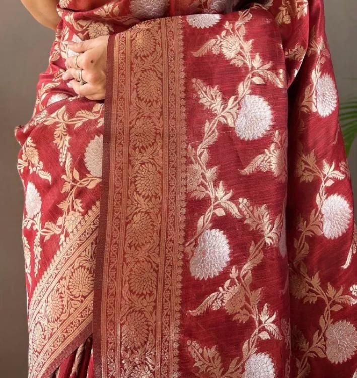 Latest New Lichi Silk Saree Collection.
