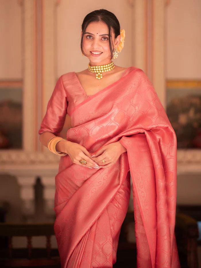 Beautiful Royal Designer Wedding Wear Special Banarasi Soft Silk Saree Collection.