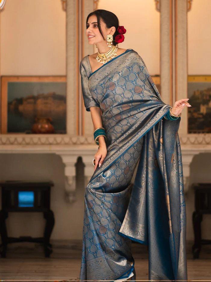 Amazing Designer Latest Trendy Banarasi Soft Silk Saree Collection.