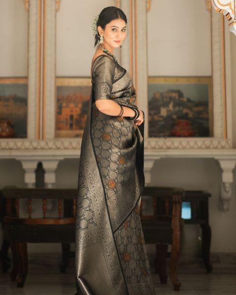 Trendy Designer Banarasi Soft Silk Saree Collection.