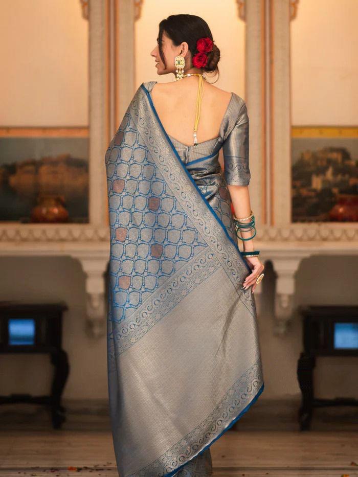 Amazing Designer Latest Trendy Banarasi Soft Silk Saree Collection.