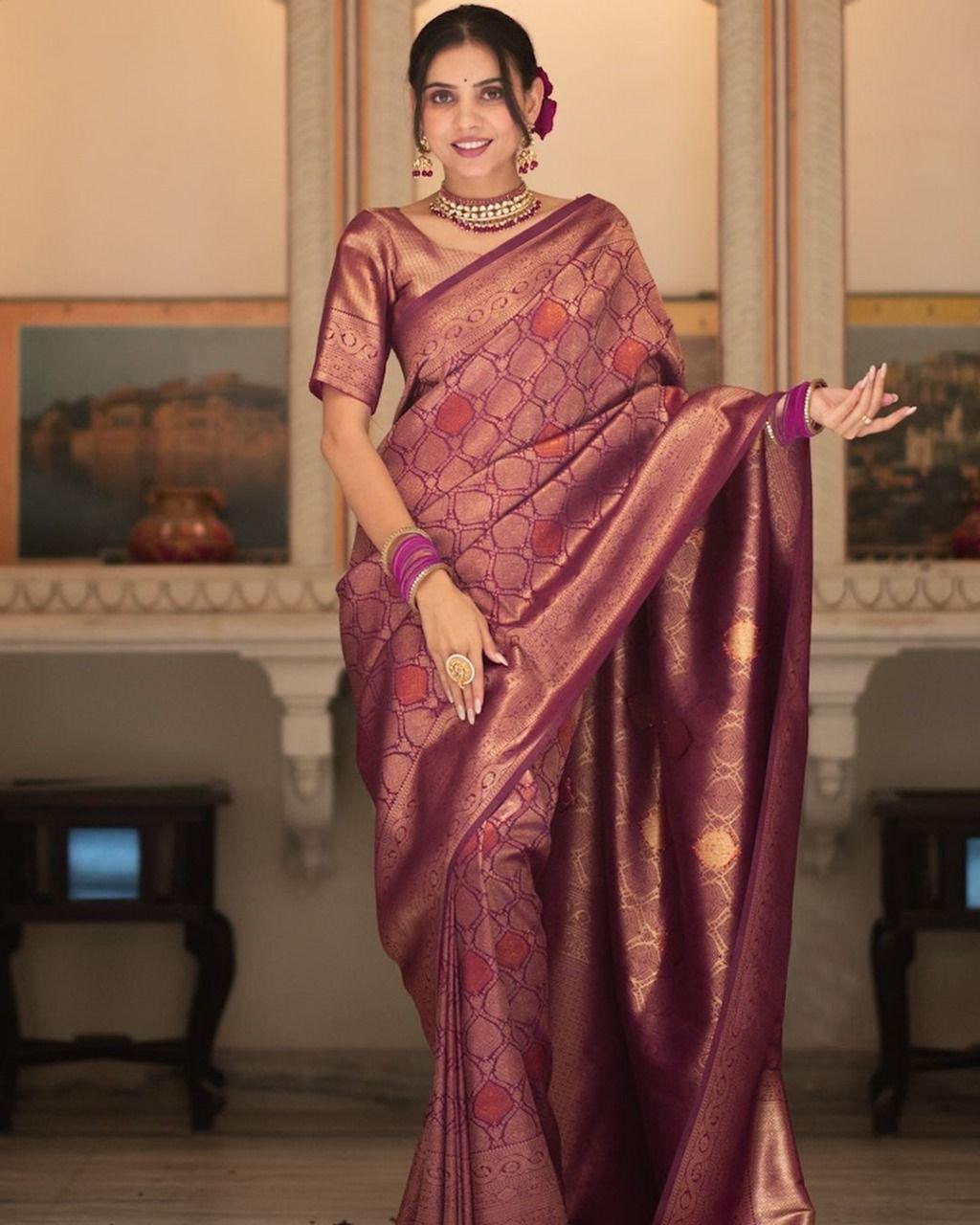 Royal Banarasi Soft Silk Saree Collection.