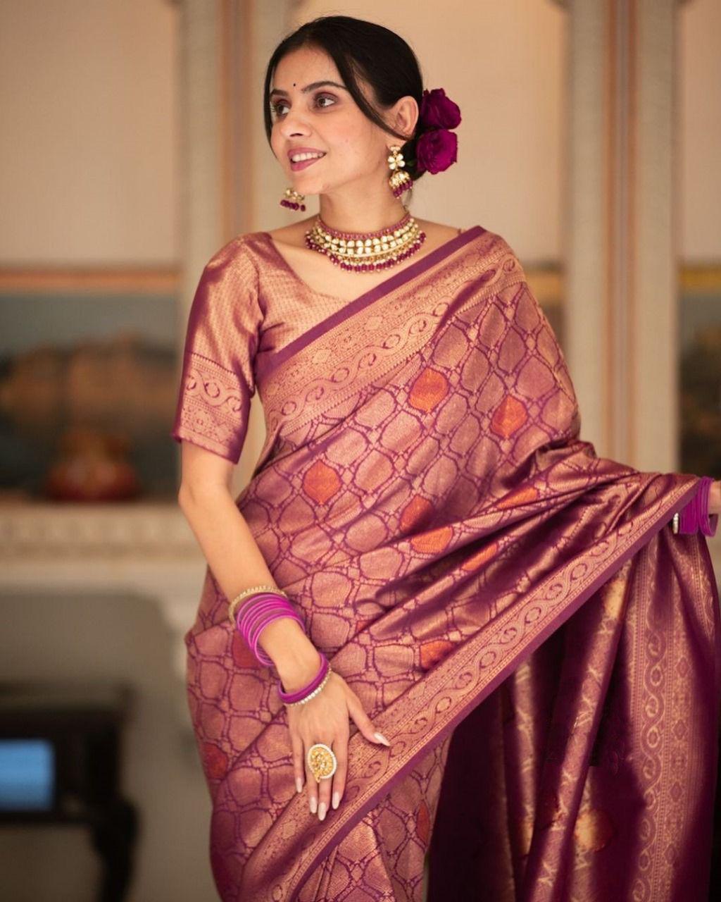 Royal Banarasi Soft Silk Saree Collection.