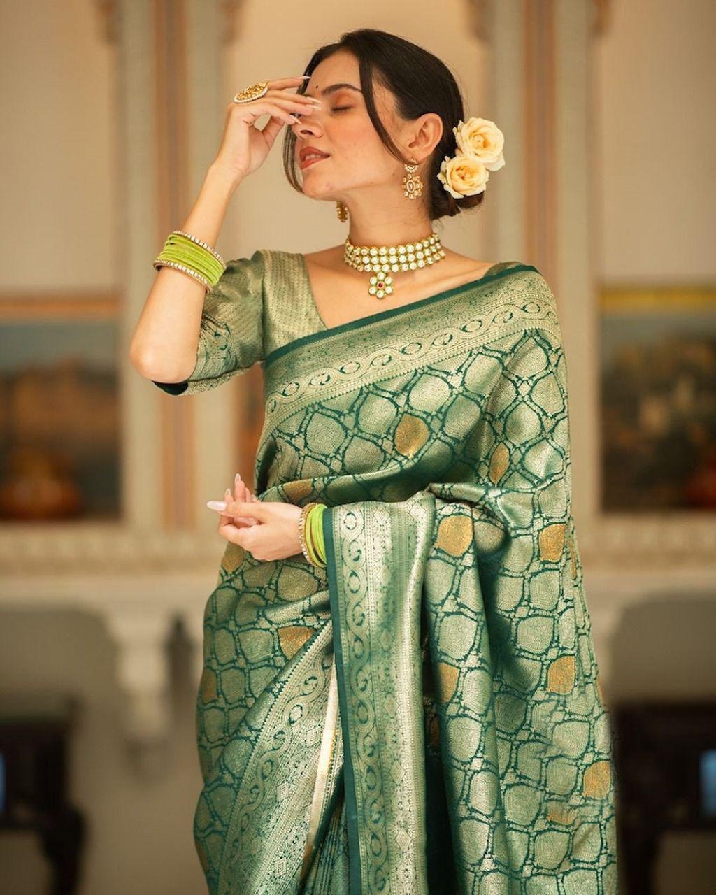 Traditional Wear Special Banarasi Soft Silk Saree Collection.