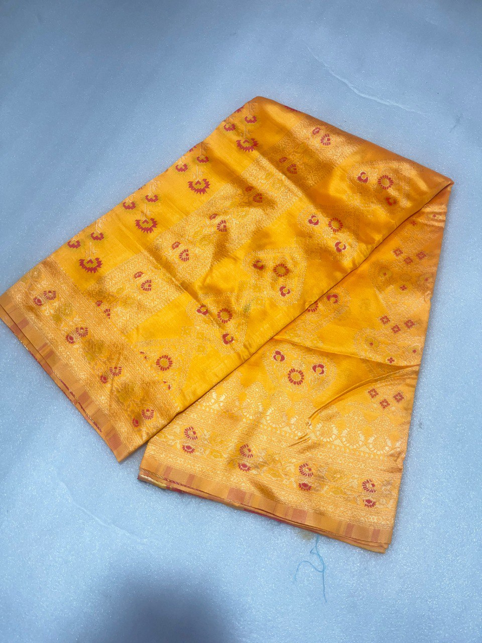 Haldi Special Soft Banarasi Silk Saree Collection.