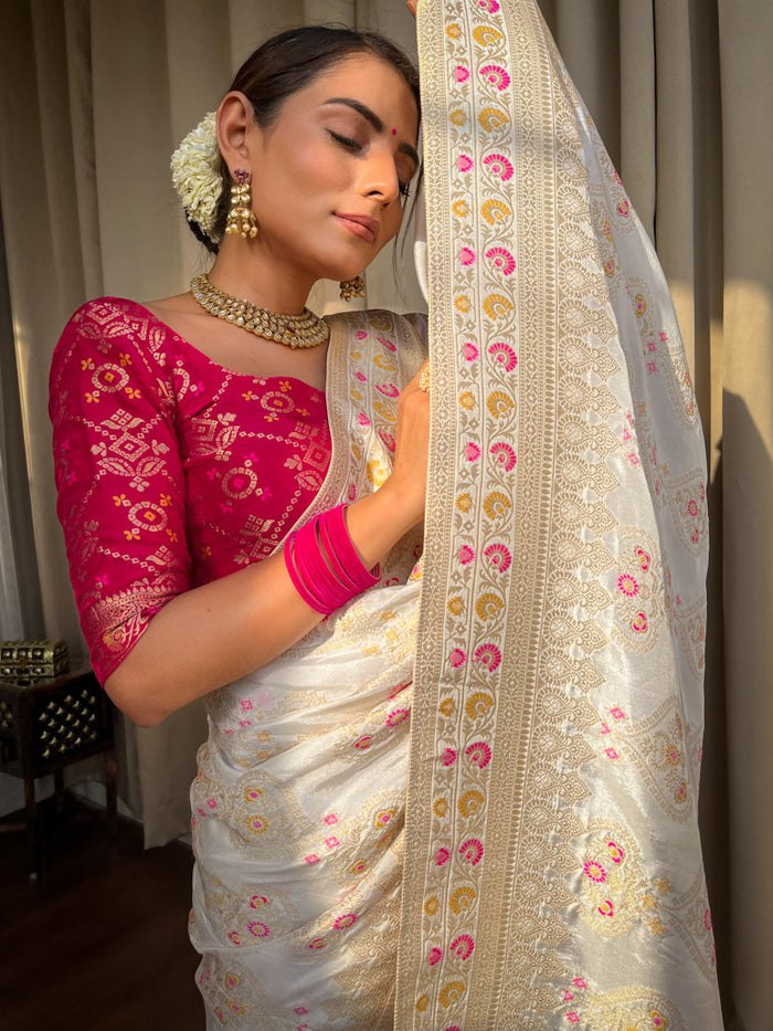 Wedding Season Special Soft Banarasi Silk Saree Collection.