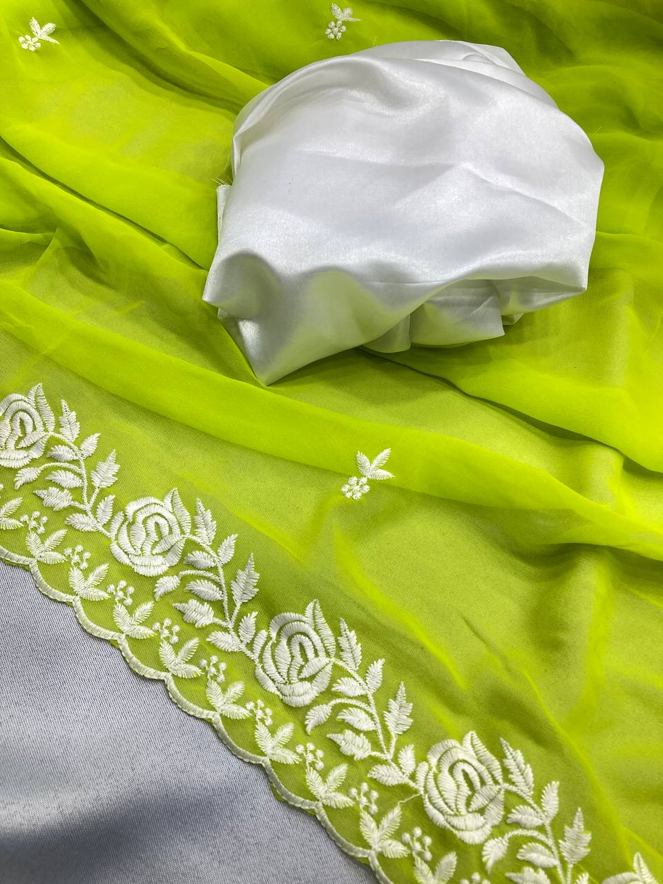 Beautiful party wear saree collection.