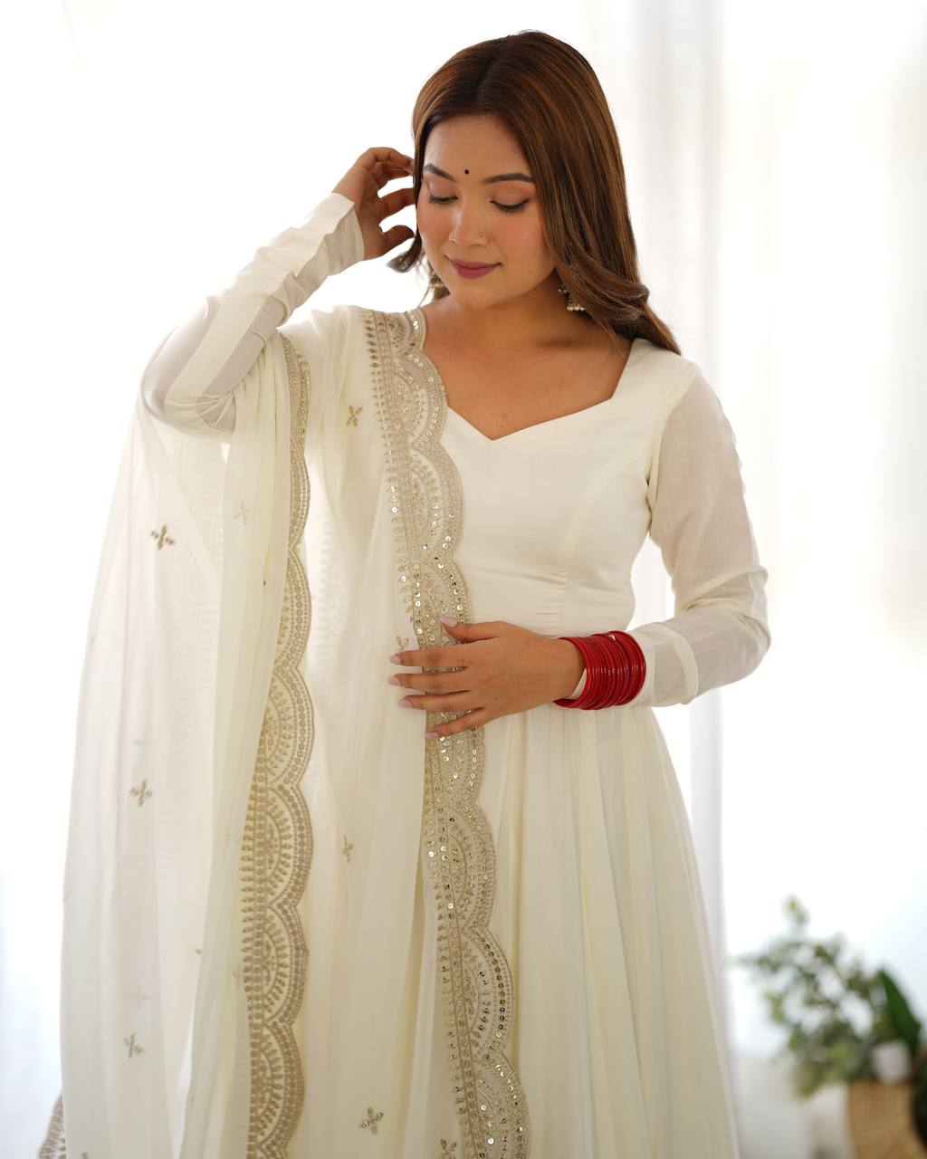 Offwhite Festival Season Special New Trendy Gown Collection.
